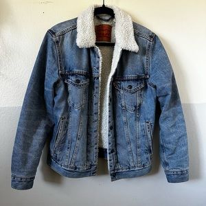 Levi’s Sherpa Trucker Jacket Blue